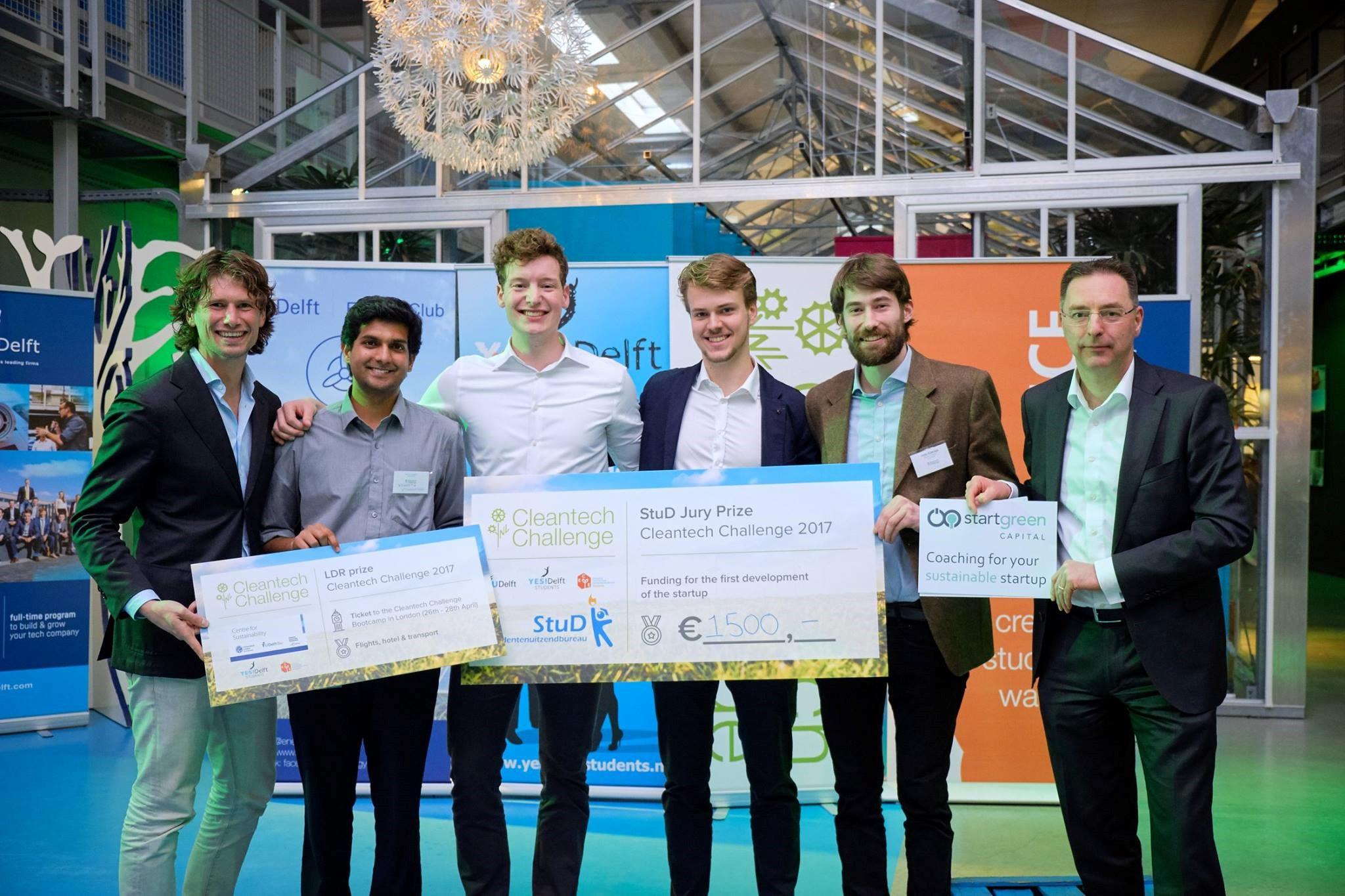 Winners LDE Centre for Sustainability Cleantech Challenge 2017