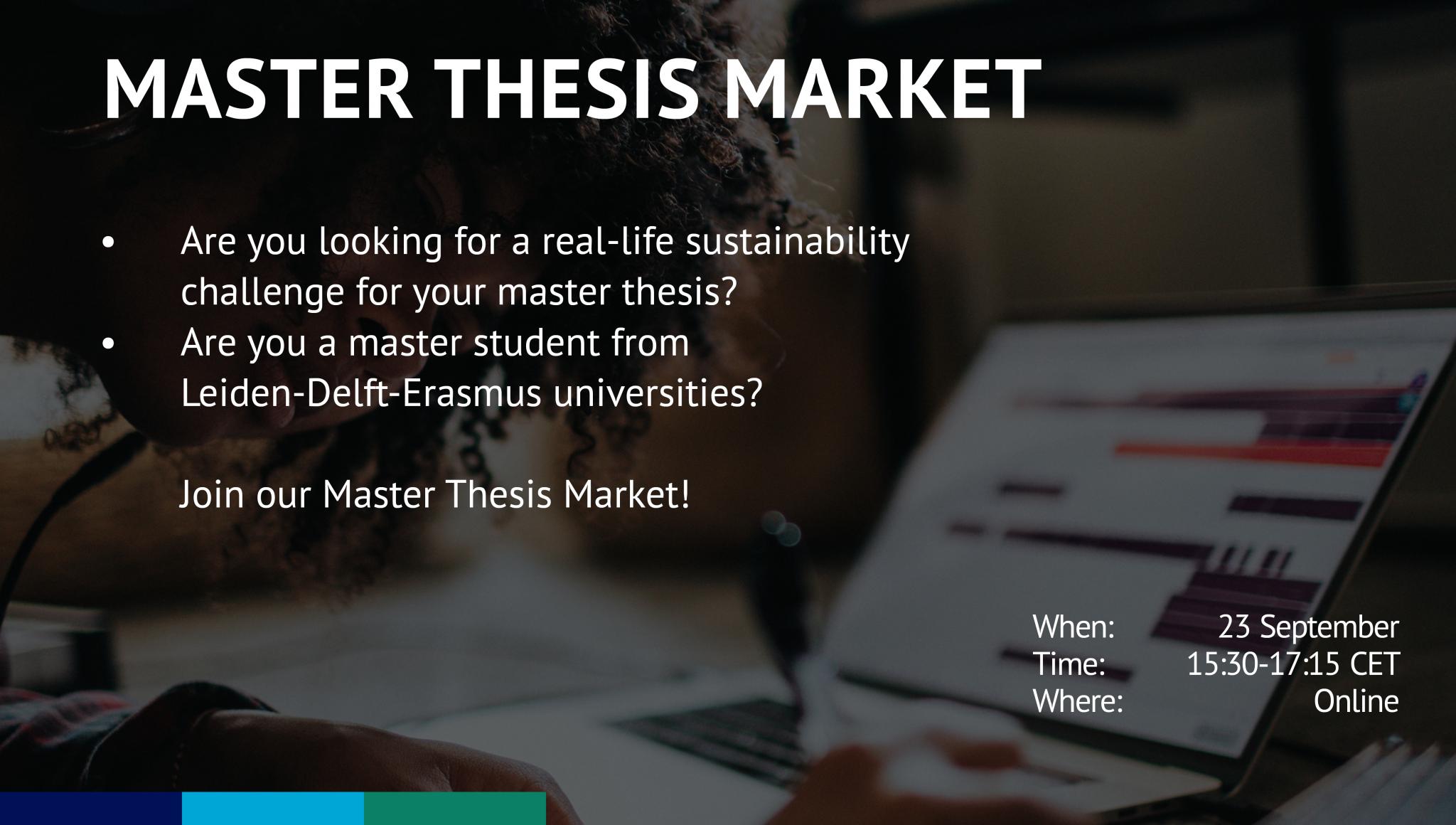 Master Thesis Market