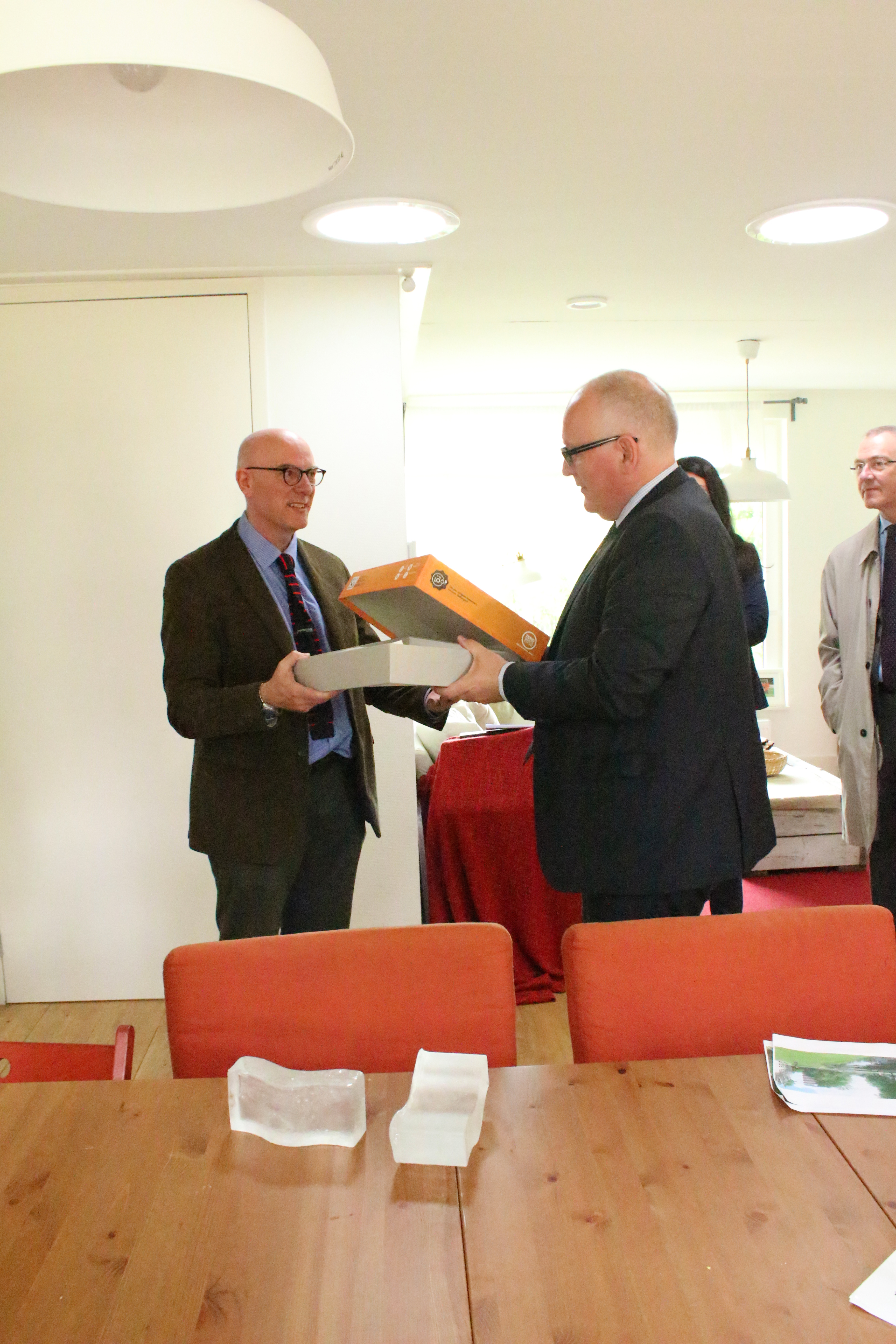 David Peck and Frans Timmermans