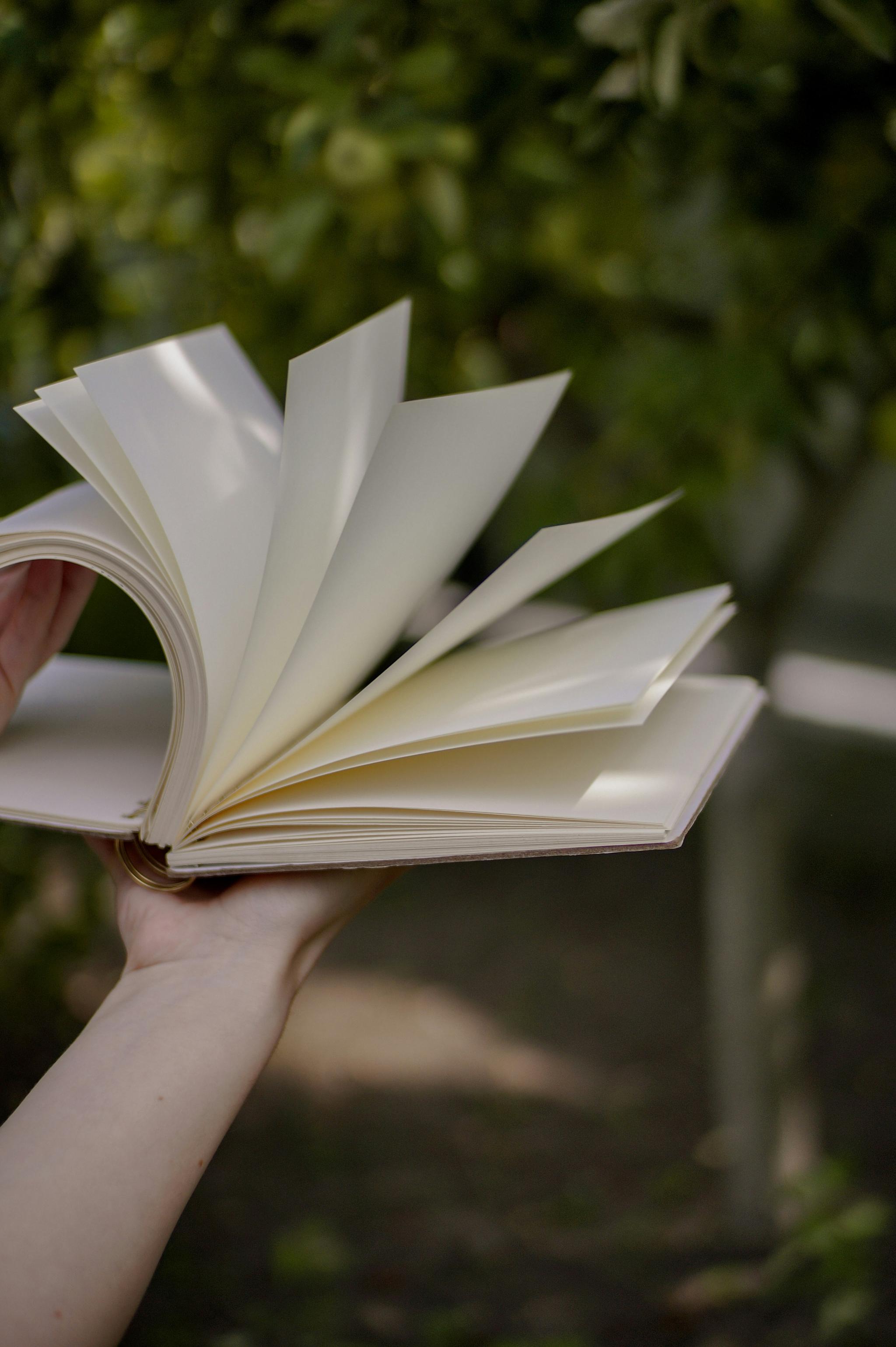 book in hand green