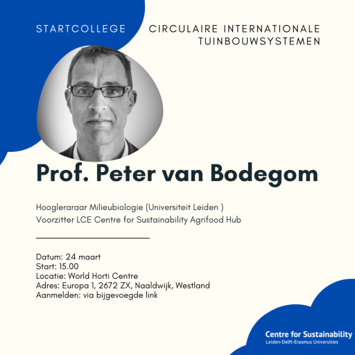 Uitnodiging Startcollege Peter van Bodegom